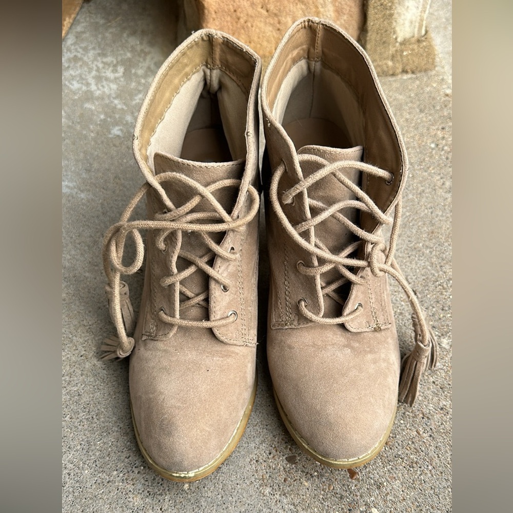 Tan Booties - Picture 2 of 3